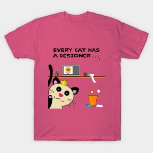 Every cat has a designer T-Shirt